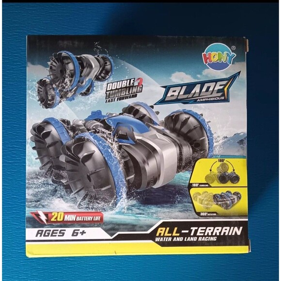 Remote Vehicle New Boy Hony Blade Amphibious Double Tumbling Control All Terrain - Picture 1 of 5